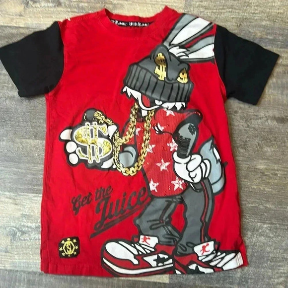 Switch “get the juice” bugs bunny kids size 8 Tee Limited addition - Picture 1 of 4
